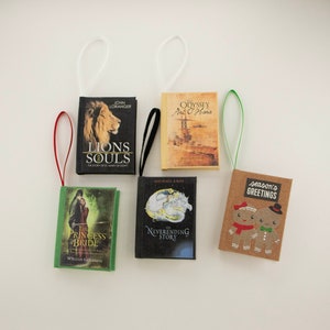 Personalized Mini Book Ornament Custom Christmas Ornament image 8