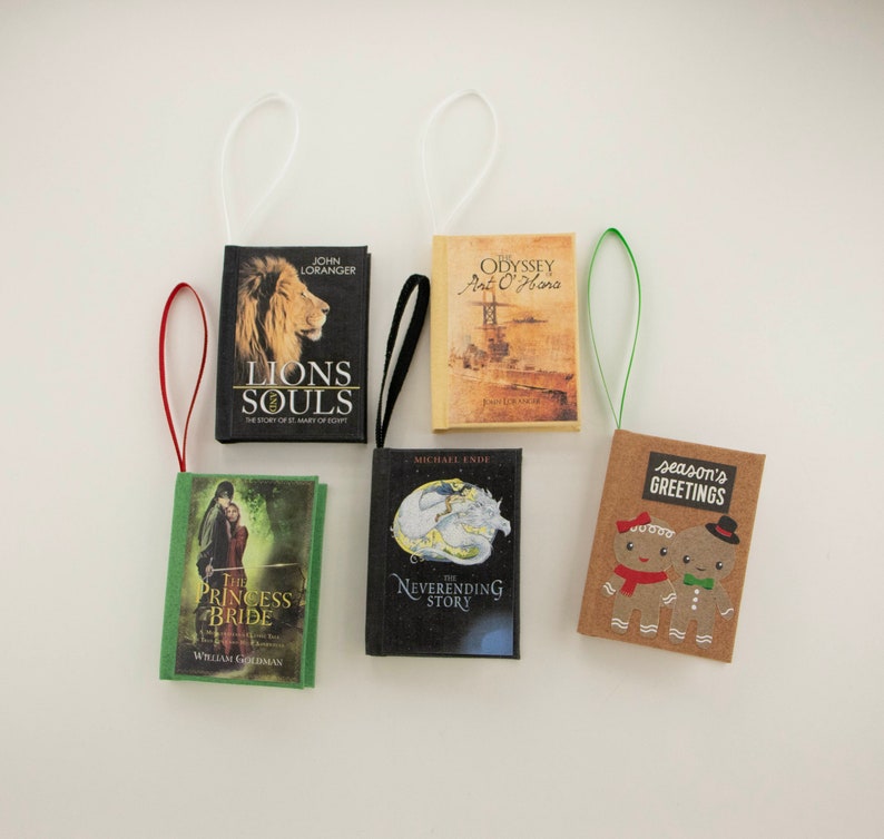 Personalized Mini Book Ornament Custom Christmas Ornament image 8