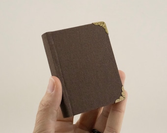 Libro en miniatura hecho a mano, minilibro, cuaderno, diario de bolsillo, papelería