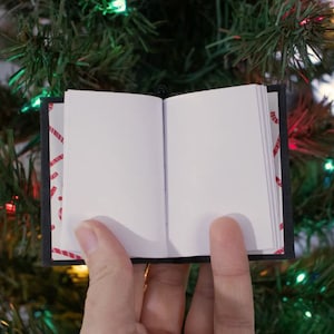 Personalized Mini Book Ornament Custom Christmas Ornament image 5
