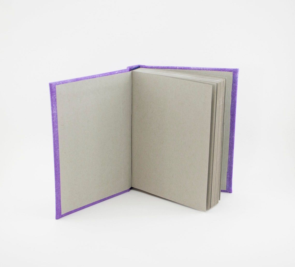 Purple Sketchbook Toned Gray Paper Sketchbook Journal Notebook | Etsy