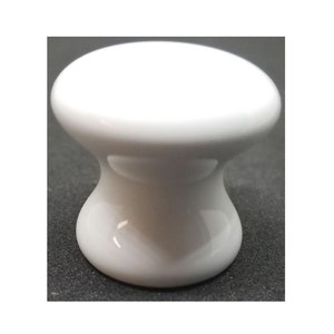 1&quot; Round White Porcelain Knob antique vintage rustic retro old cabinet cupboard kitchen desk drawer
