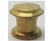 1 2 quot half inch Solid Brass Small turned round knob pull Drawer door desk barrister lawyer bookcase tiny little