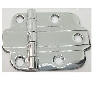 POLISHED NICKEL Flush Mount Art Deco Cabinet Hinge line Modern Contemporary hoosier