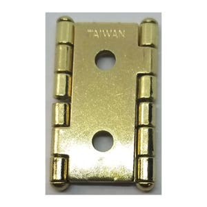 May include: Gold-toned metal hinge with two round holes and the word "TAIWAN" printed on the front.