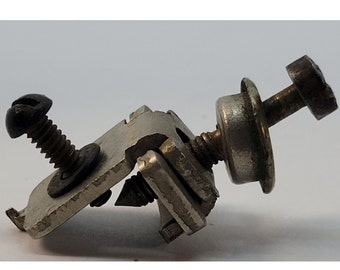 Oak wall Phone Door Screw Kellogg western electric antique vintage retro old