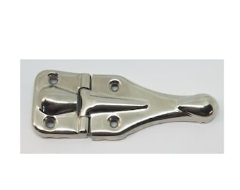Nickel plated Steel briefcase hinge suitcase box small vintage antique retro old