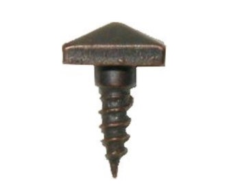 Mission Style Pyramid Head Screw iron steel copper decorative antique rustic vintage retro designer mid century modern fancy