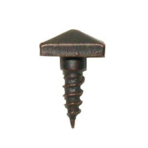 Mission Style Pyramid Head Screw iron steel copper decorative antique rustic vintage retro designer mid century modern fancy