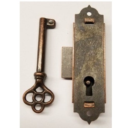 Flush Mount Door Lock With Key Clock China Curio Etsy