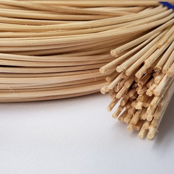 ROUND REED #5 - 1/8" (3.50mm)  350' foot coil rush basket wicker cane chair seat natural