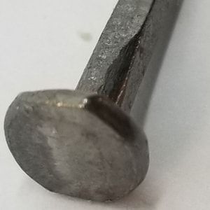 Steel Trunk Nails 3/4&quot; Long - (1/4 LB Bag) chest steamer antique vintage old tacks retro rustic patina
