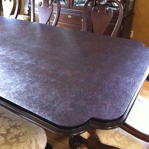 Custom made Table Pads ( ONE LEAF INCLUDED)  kitchen dining table top cover saver protector magnet locks any size shape colors etc.