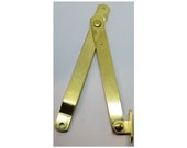 Pair (2) Brass Plated Steel Drop Front DESK LID STAYS hinges mailbox trunk chest steamer strong friction