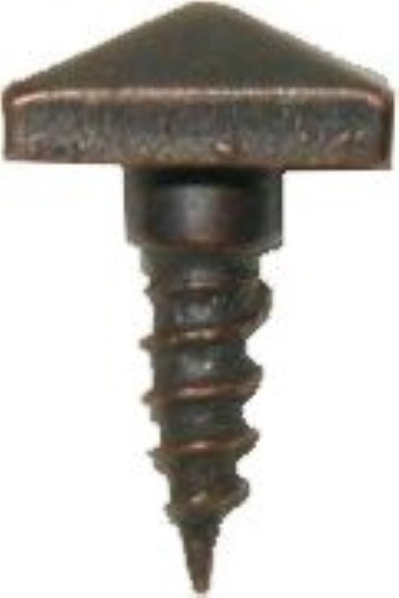 Mission Style Pyramid Head Screw iron steel copper decorative antique
