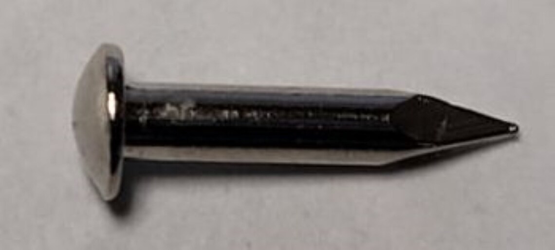 Nickel Escutcheon Pins 15 Gauge 3/8 Inch Solid Brass Etsy Hong Kong