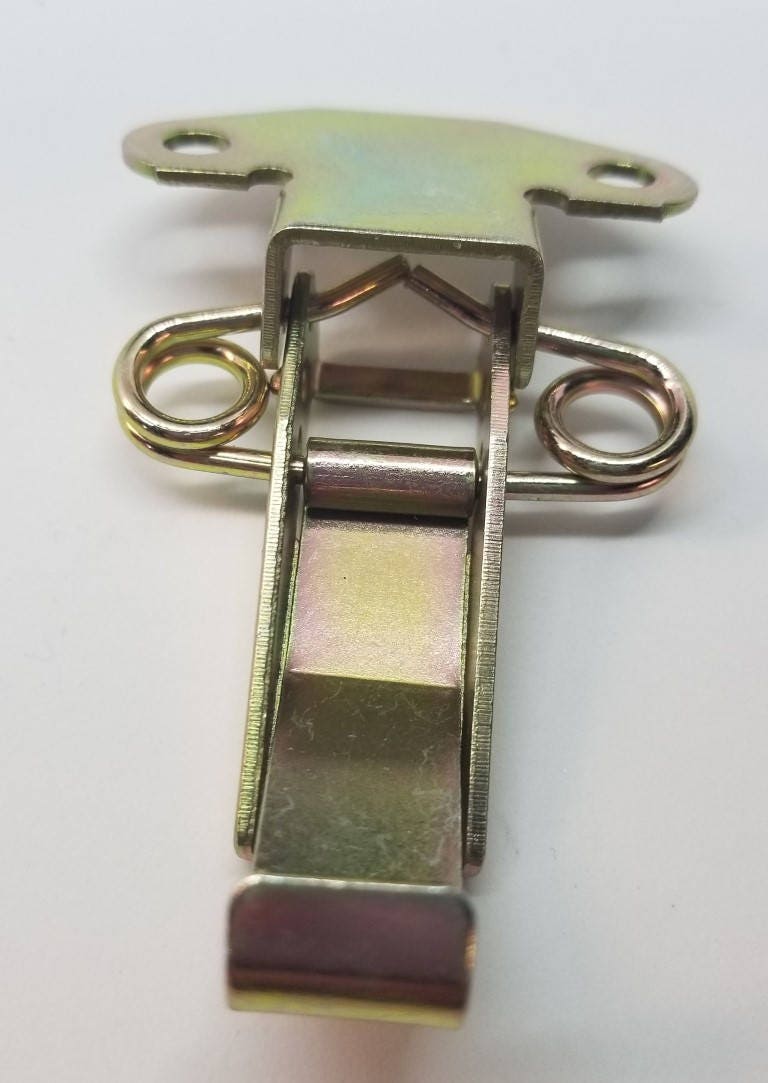 Folding Table Hinge, Spring Lock, Polished Brass - 2 Pack - Wood Technology