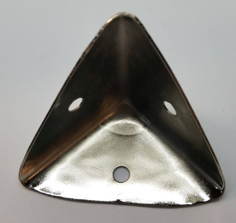 Nickel Plated Trunk Corner Steamer Chest Cap Cover Box Chrome Etsy