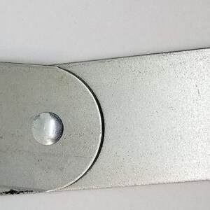 MEDIUM RAW Steel Trunk Lid Stay Plain Antique Vintage Retro Rustic