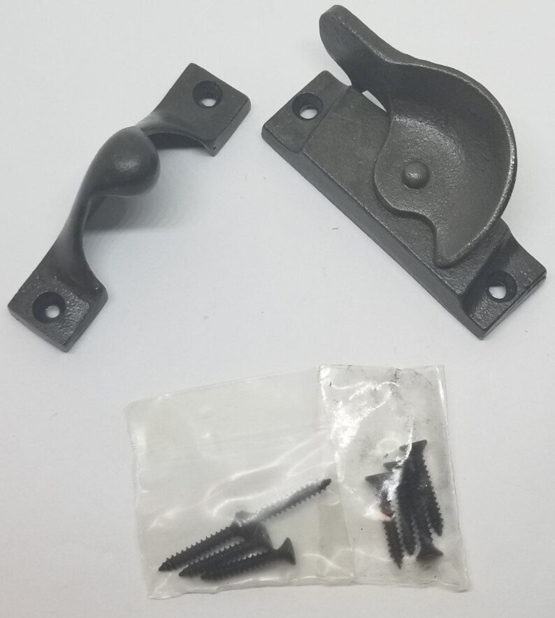 CAST IRON PLAIN Window Sash Lock Latch Catch Rustic Antique Etsy