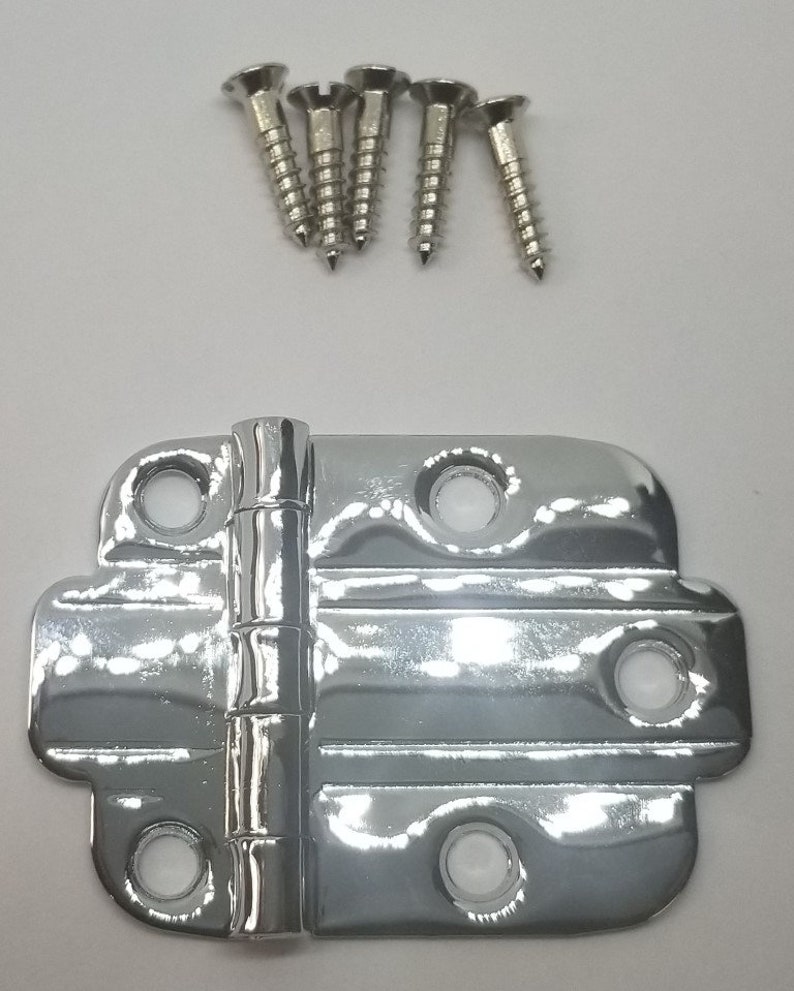 POLISHED NICKEL Flush Mount Art Deco Hinge Line Modern Etsy