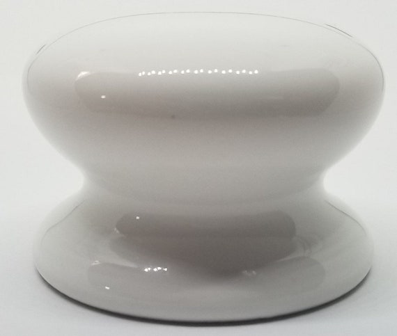 2/" White Porcelain Round Knob pull handle drawer desk cabinet door antique old