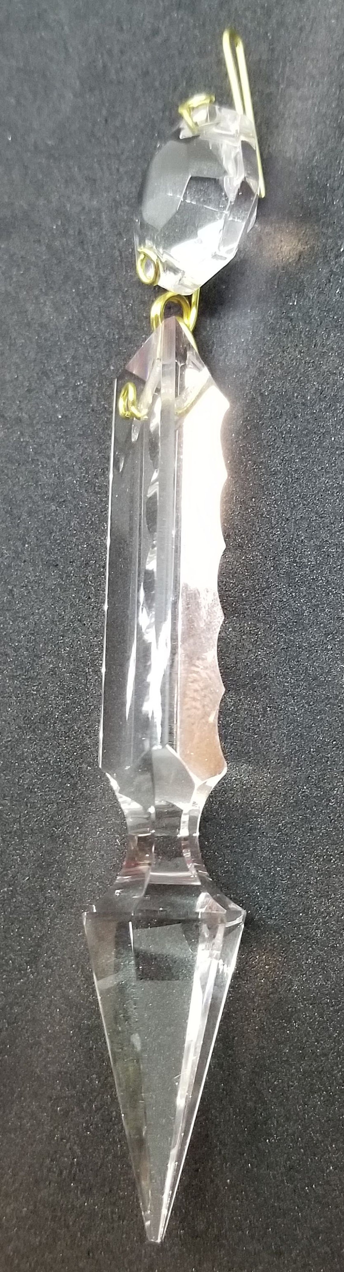 37/8 Spear Cut Crystal Prism lamp Glass Chandelier Etsy