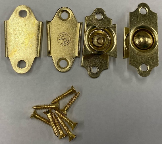 Swivel Mirror Mounting Brackets Brass Plated Steel Art Picture Swivel Mirror Mounting Brackets Brass, Rotating Mirror Brackets