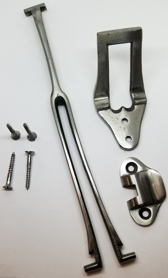 Iron Drop Leaf Table Support 3 PIECE SET Pleukharp Fork Bar Hook