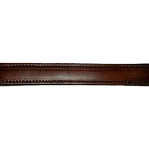 Chestnut - 8-3/4&quot; Premium Leather Trunk Handle chest steamer antique box vintage old replacement