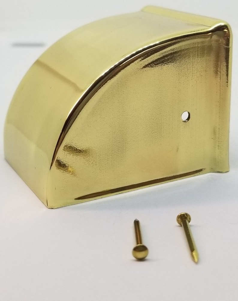 MEDIUM Smooth Stamped Brass Plain Leg Toe End Cap Claw Foot Etsy