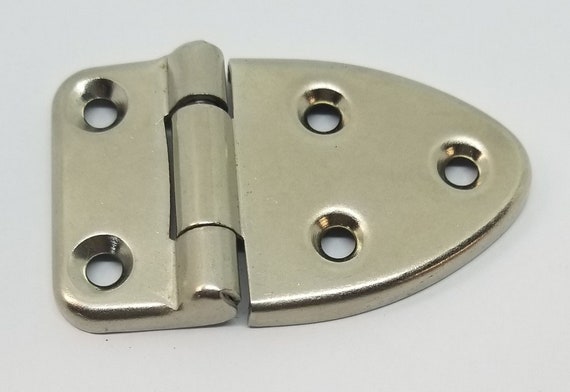 Nickel plated Steel briefcase hinge suitcase box small vintage antique retro old