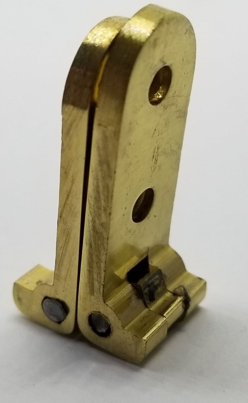 Solid Brass Flip Top Table Hinge 180 degree FLUSH small Butler Tray