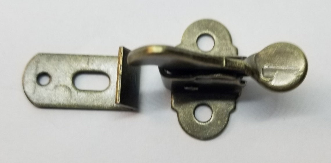 Small Steel Antique Brass Plated Lever Elbow Catch latch Etsy