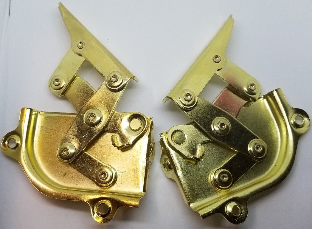 Brass SCISSOR HINGES Pair Drop Desk Lid Stay Chest Lift up Etsy