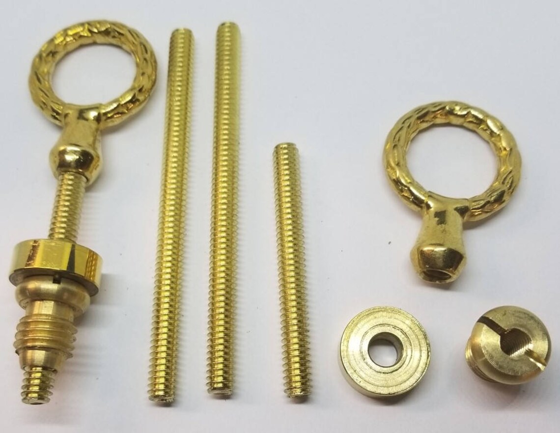 Cheval Mirror Mount Set Cast Brass Laurel Wreath Vintage Etsy