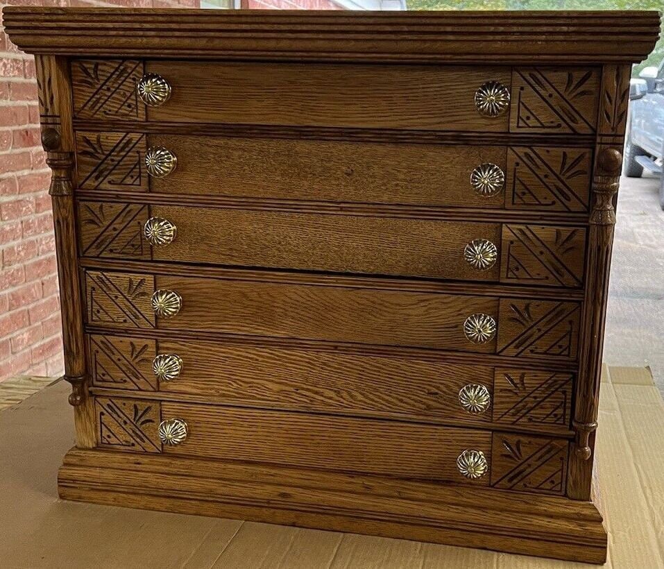 スウェーデンアンティークスプールチェスト