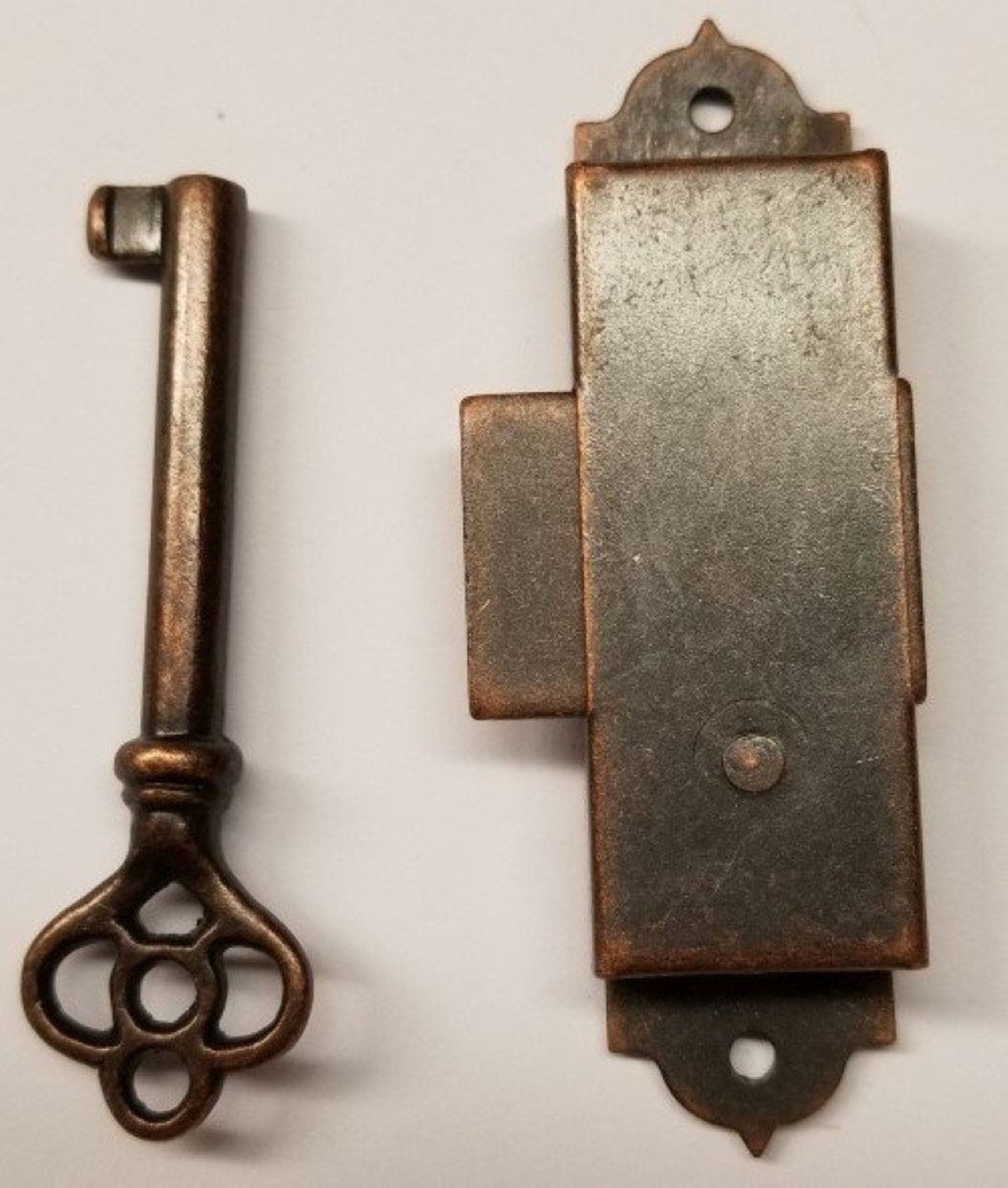 Flush Mount Door Lock With Key Clock China Curio Etsy