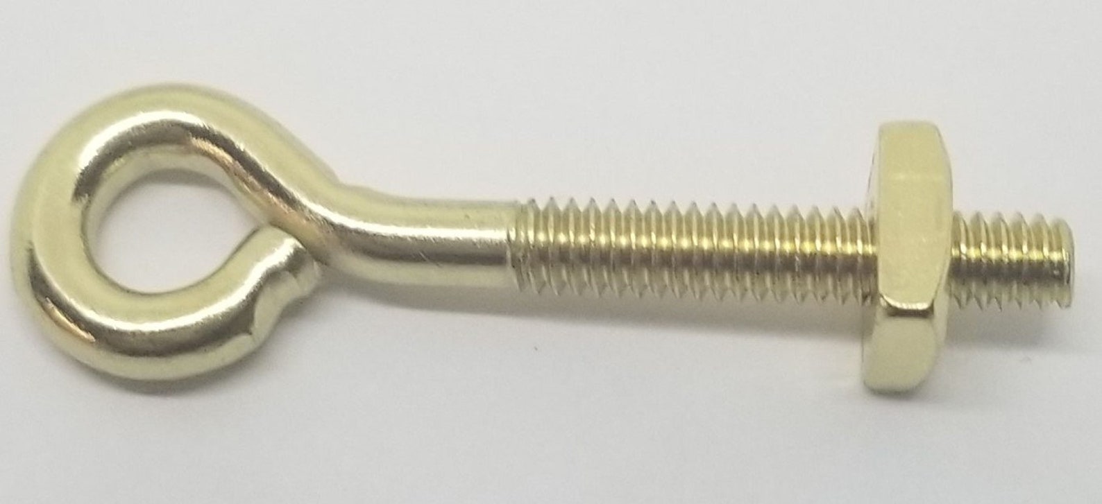 POLISHED BRASS Eyebolt Eyelet Post for Bail Pull Handle Drop Hook Hole ...