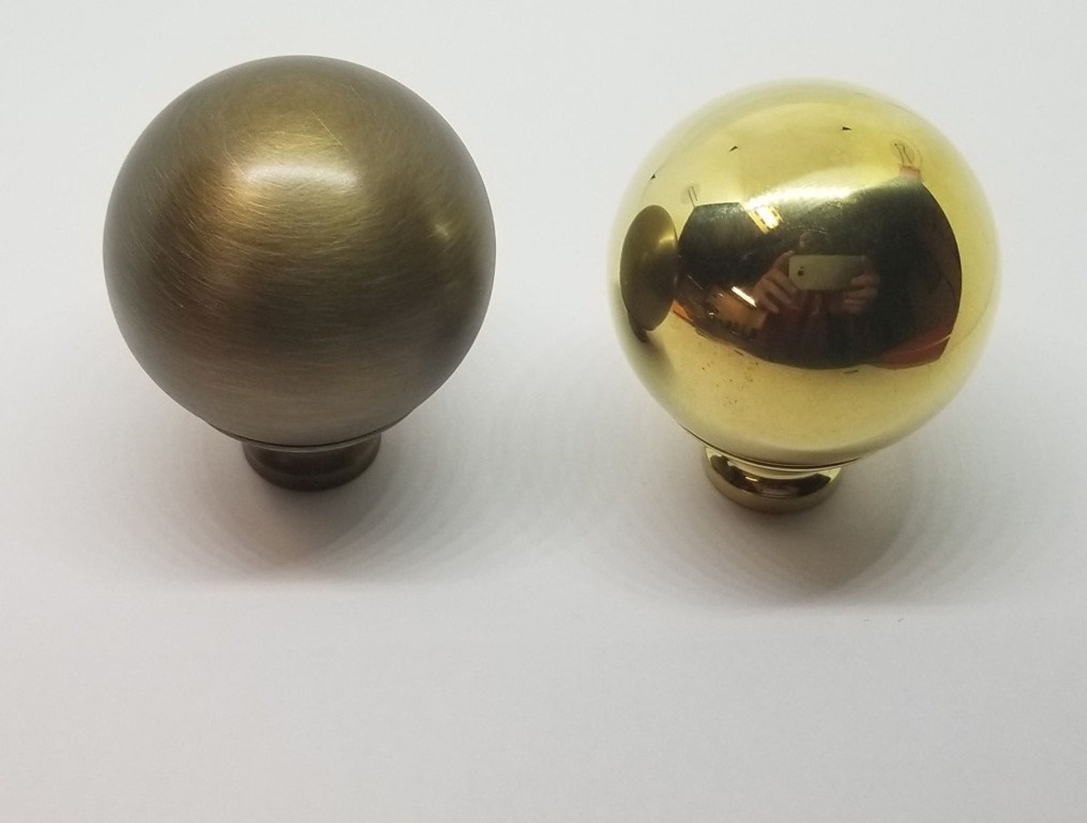 SMALL 13/4 BRIGHT BRASS Bed Ball Finial Post Cannon Etsy