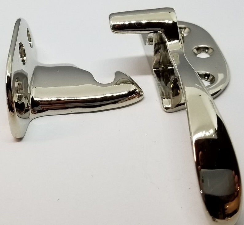 RIGHT HAND Solid Brass Ice Box Latch 3/8 Off Set