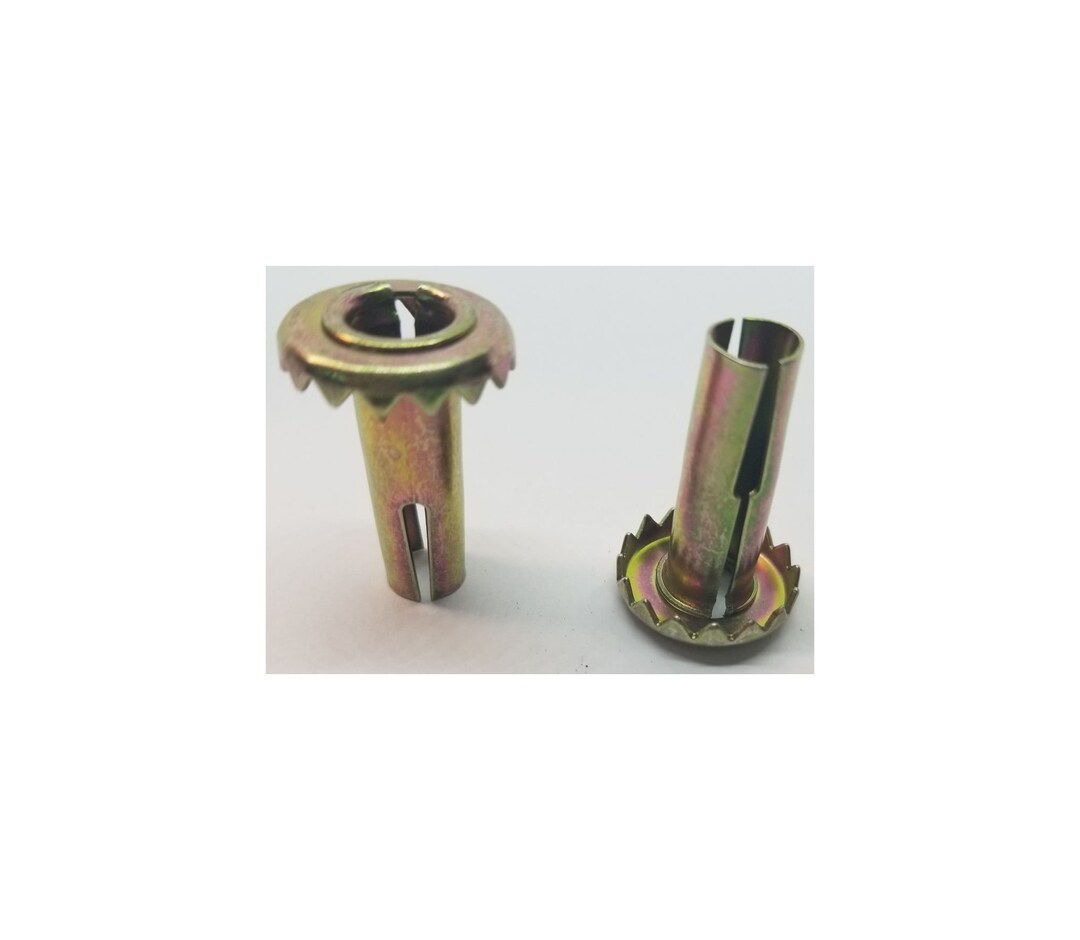 4 Zinc Plated Steel Caster Sockets Wheel Stem Cart Trunk Tea Insert ...