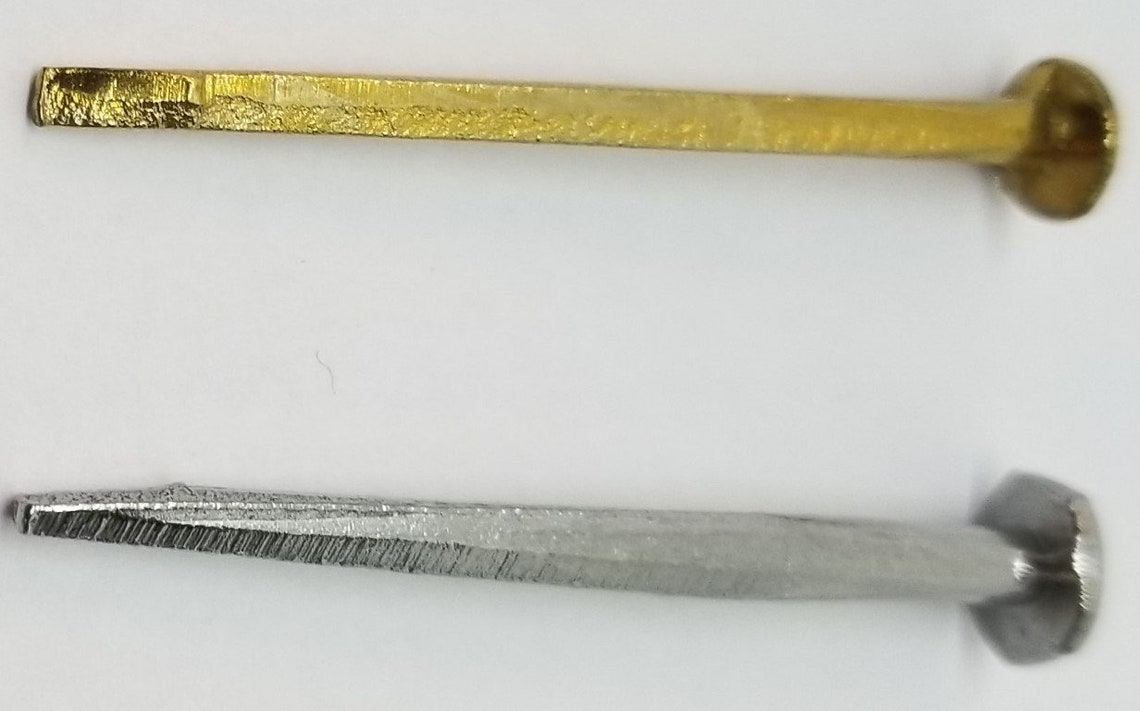 Brass Trunk Nails 1.5 Long 1/4 LB Bag Chest Steamer Etsy