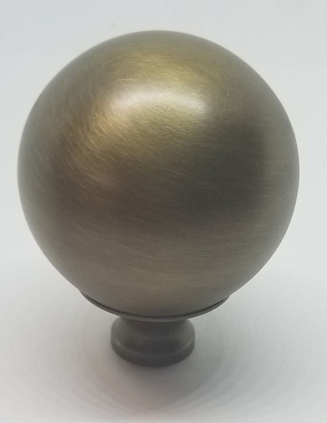 LARGE 2 ANTIQUE BRASS bed ball finial post cannon frame Etsy