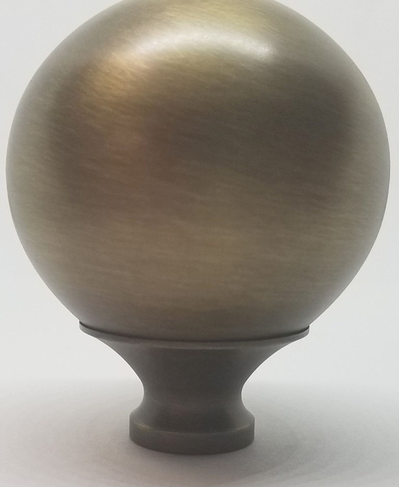 LARGE 2 ANTIQUE BRASS bed ball finial post cannon frame Etsy