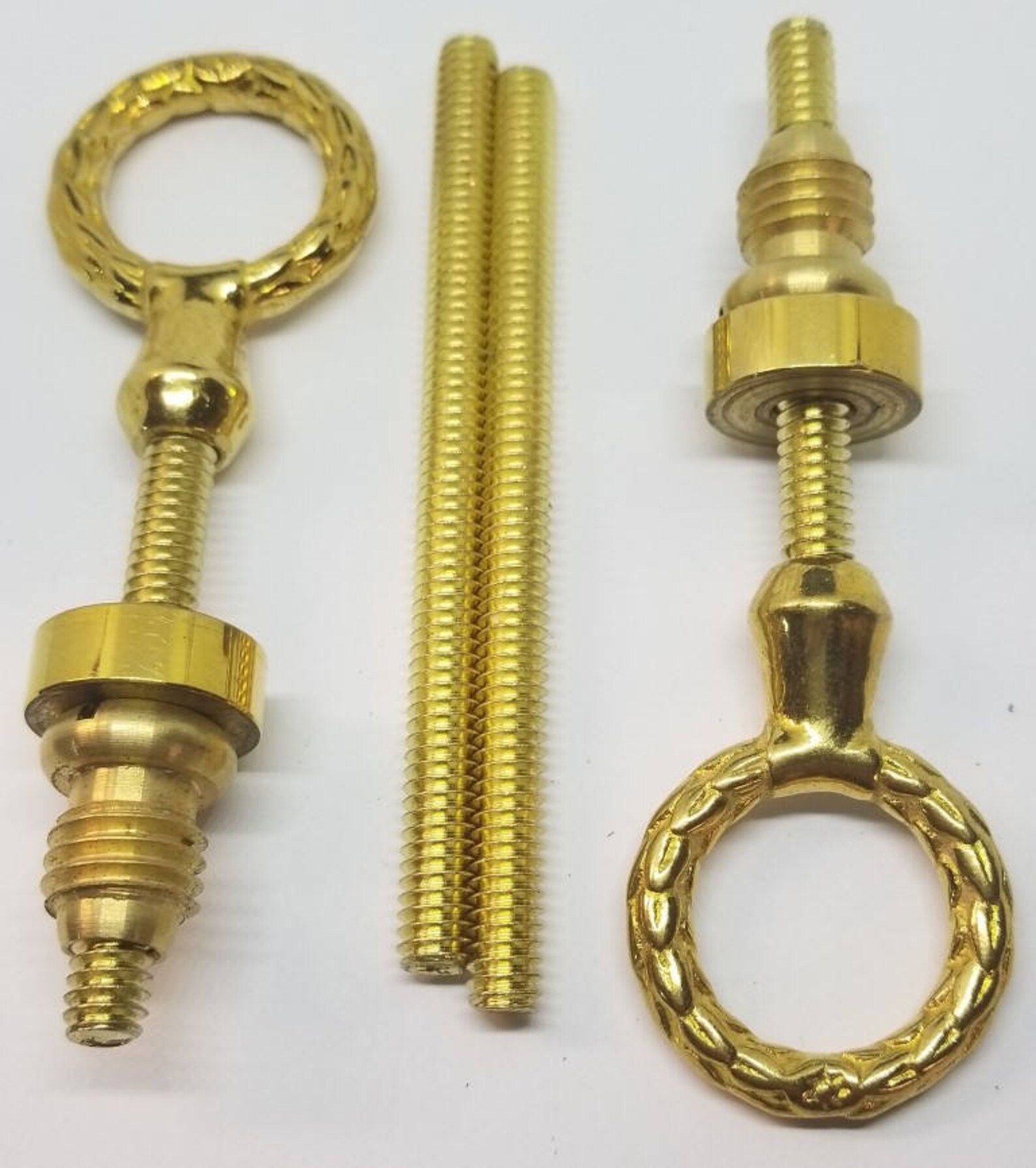 Cheval Mirror Mount Set Cast Brass Laurel Wreath Vintage Etsy