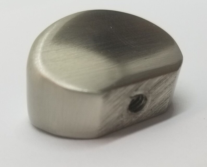 Mid Century Modern Satin Nickel Knob pull contemporary drawer Etsy