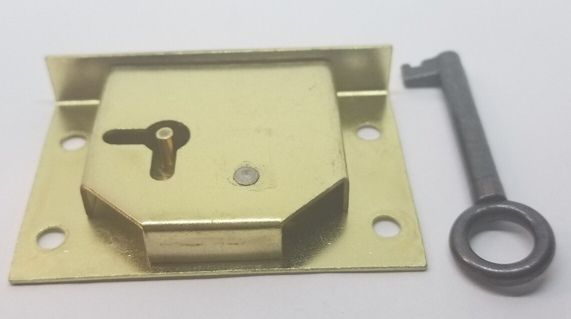 Half Mortise Chest Lid Lock Key trunk desk drawer Etsy