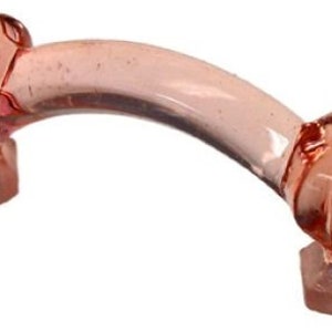 DEPRESSION PINK ROSE Manija de vidrio Postes hexagonales Pull | Etsy