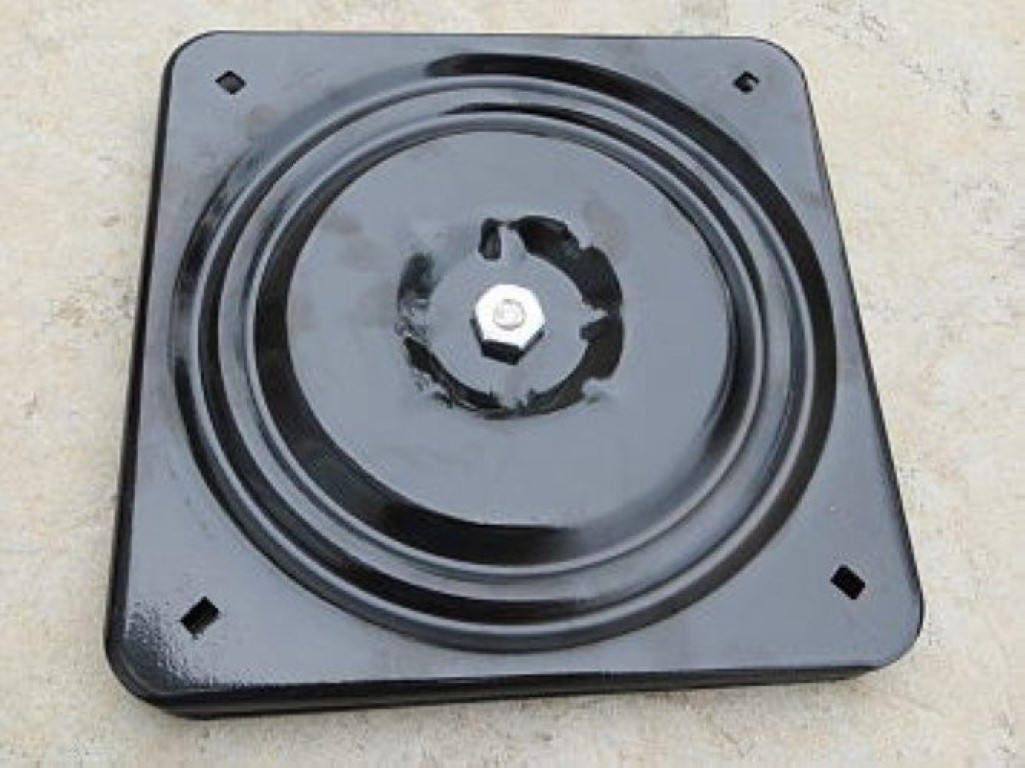 10 Inch Flat Heavy Duty Chair Swivel Plate boat casino seat bar stool spin steel rotate